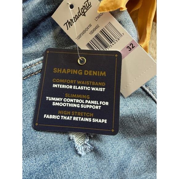 Threadgrit Cuffed Denim Shorts Size 32 NWT - Picture 2 of 5